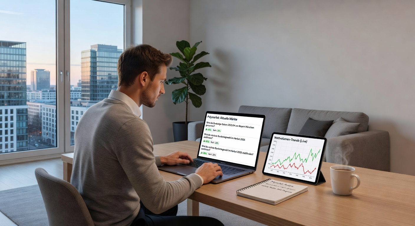 Darstellung der GGL-Warnung mit Logo und Text zu Risiken von Manipulation bei politischen Wetten, inklusive Blockchain-Symbolen