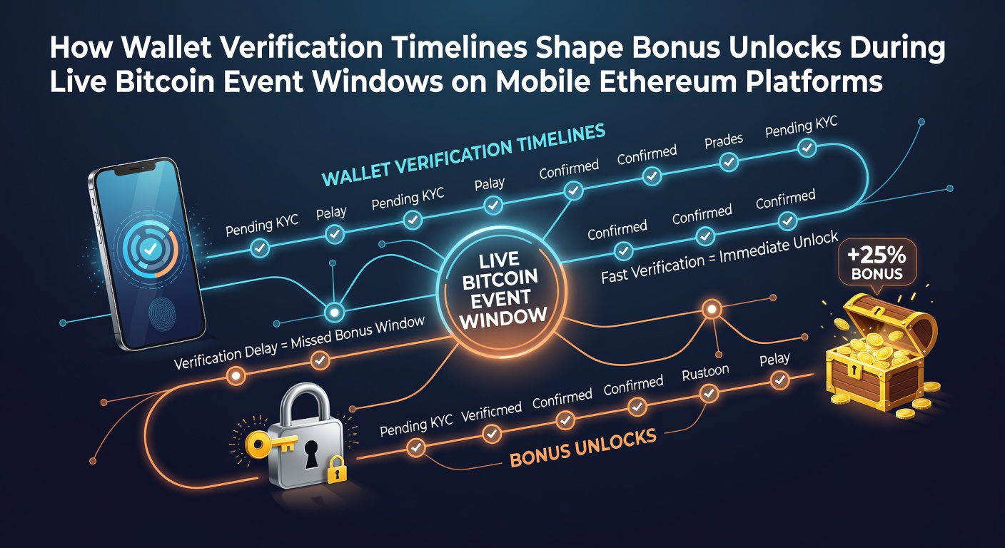 Illustration von Wallet-Verifizierungsprozessen auf mobilen Ethereum-Plattformen während Bitcoin-Events