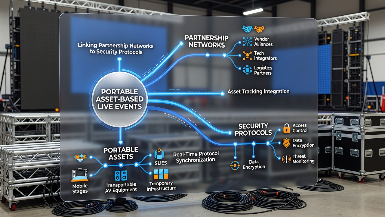 Sicherheitsarchitektur bei Live-Events mit portablen Assets